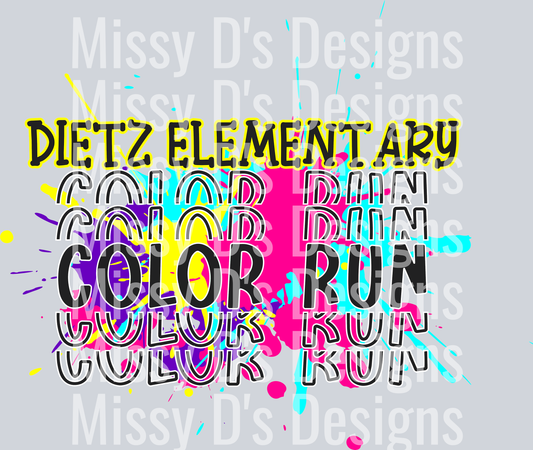Dietz Elementary color run