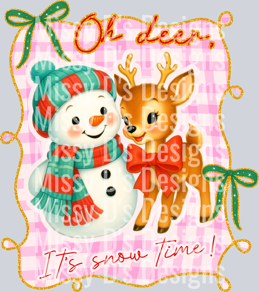 Oh Deer, ItΓÇÖs Snow Time!