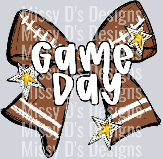 FOOTBALL BOW YELLOW