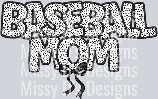 BASEBALL MOM BOW