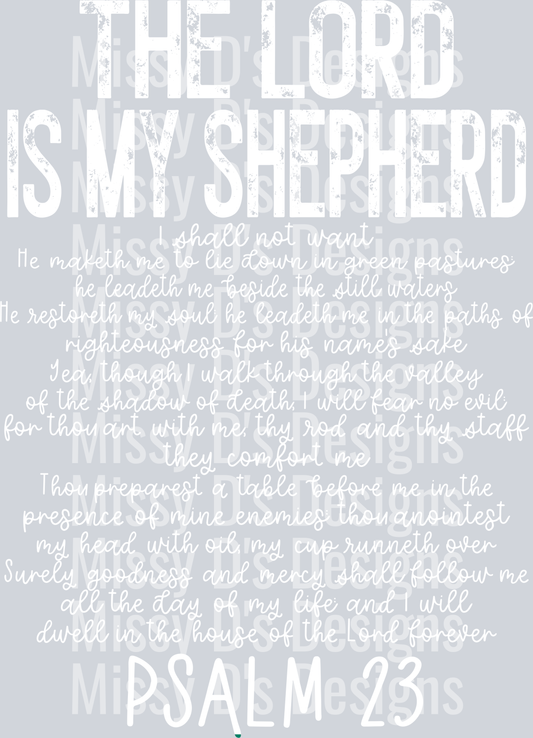 psalm23theLordWHITE