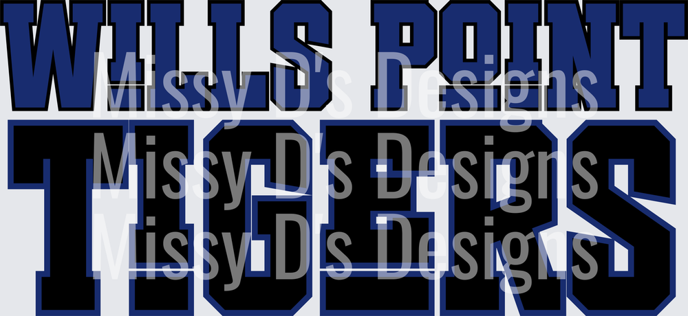 funky font wills point tigers