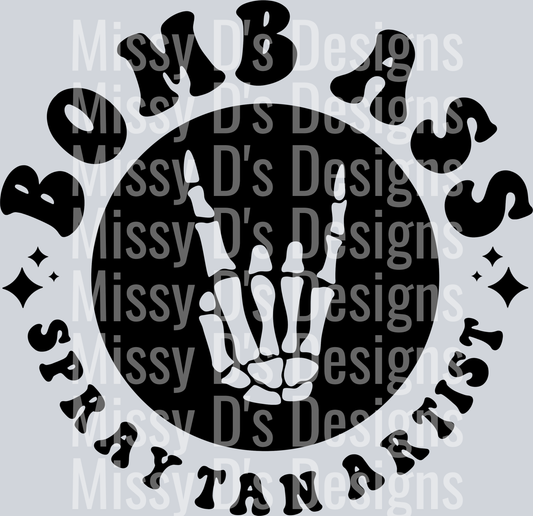 Somebodys Bomb Ass Spray Tan Artist Pocket Design