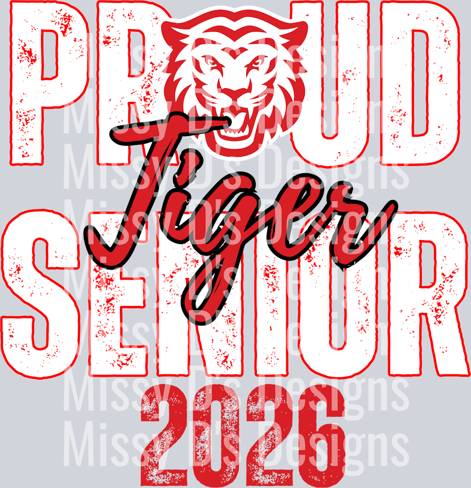 proud tiger senior red
