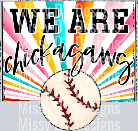 sunburst WE ARE chickasaws baseball