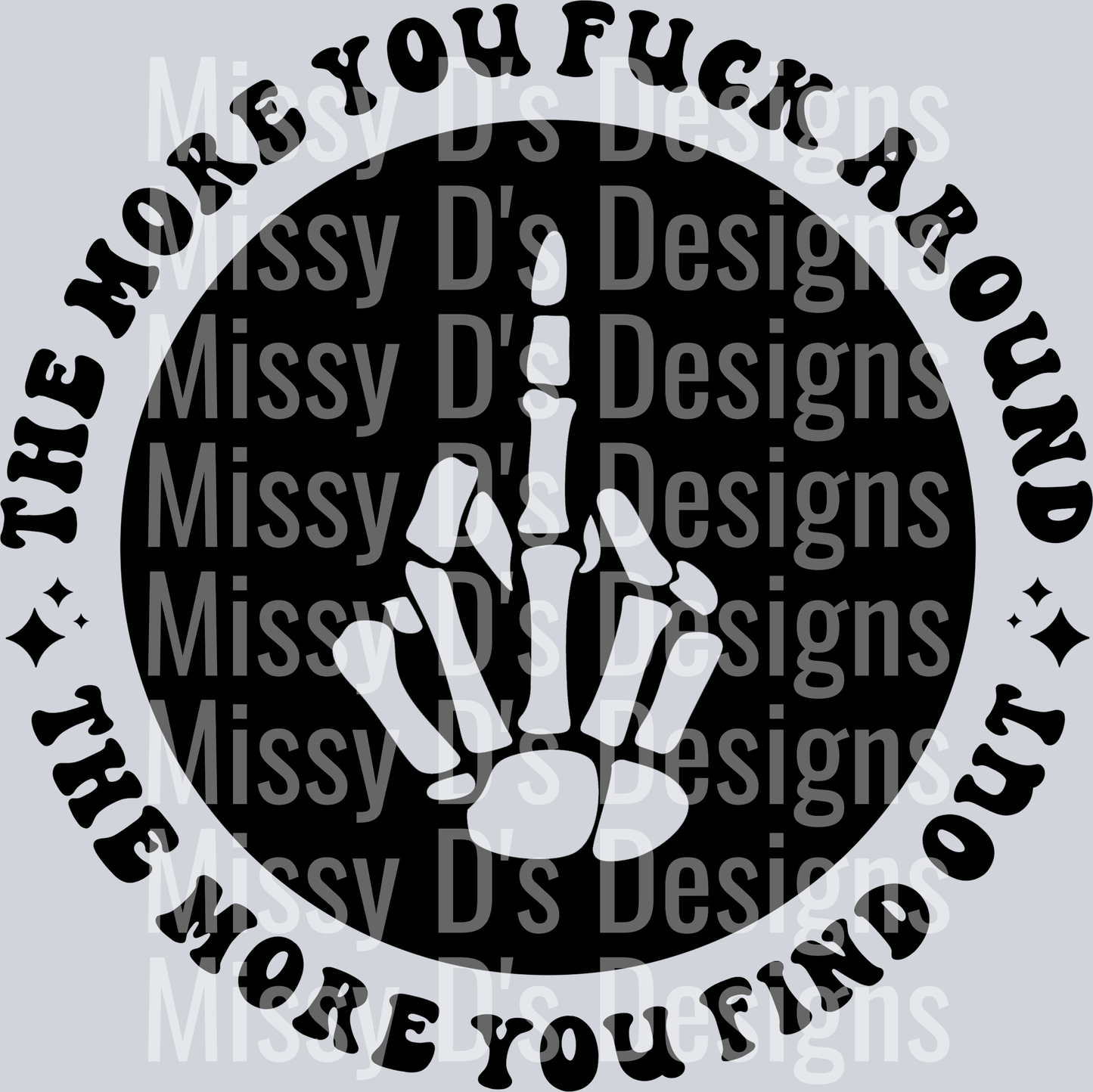 The More You Fuck Around The More You Find Out Pocket Design
