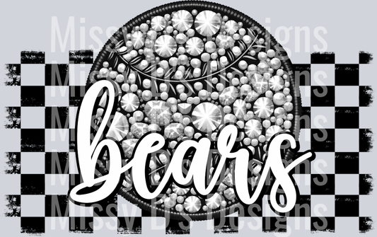 rhinestone baseball bears