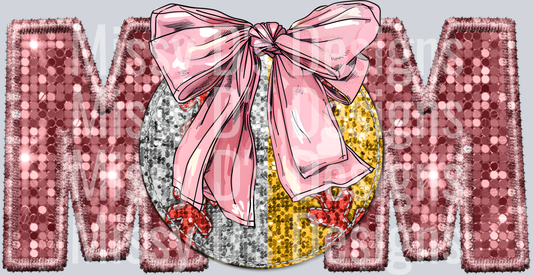 mom of both pink bow