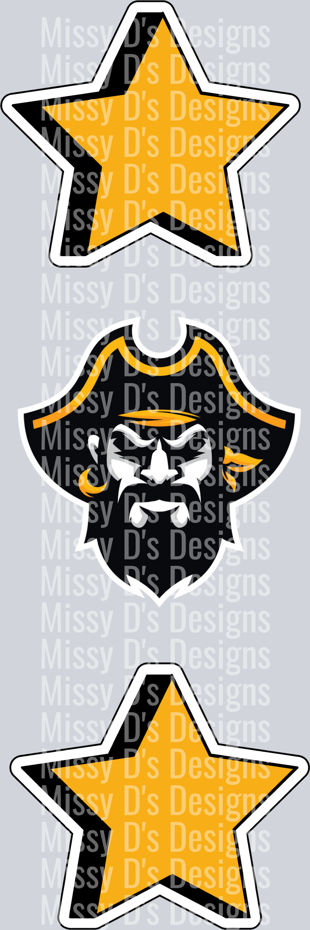 pirates star sleeve