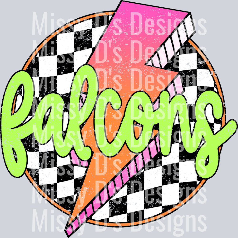Checkered Lightning Falcons