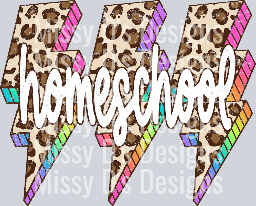 Leopard Lightning Bolt Homeschool