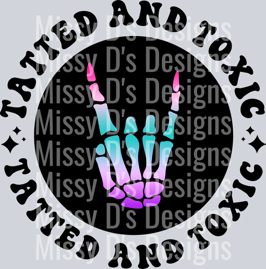Color Tatted And Toxic Pocket Design