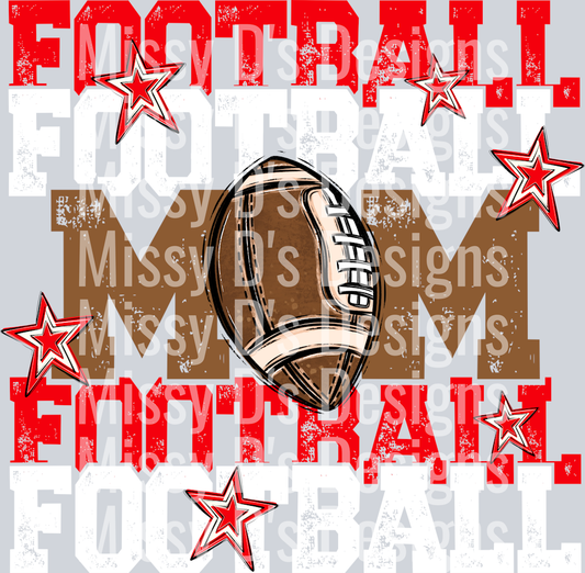 FootballMomRedWhite