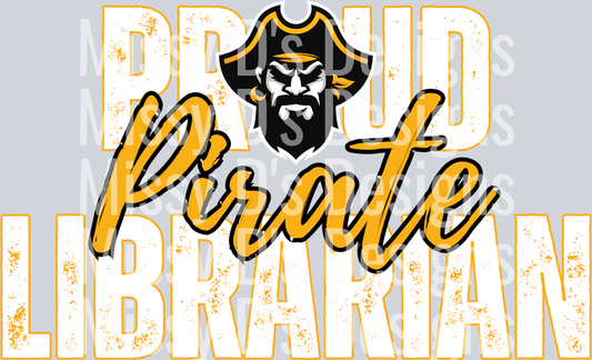 proud pirate librarian mascot