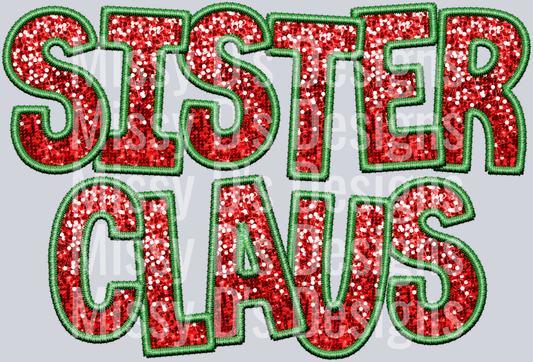 ChristmasSequinSisterClaus