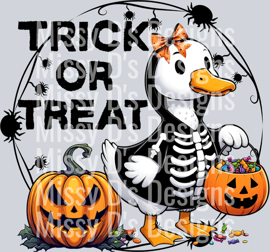 TRICKORTREATDUCKSKELETONBOW