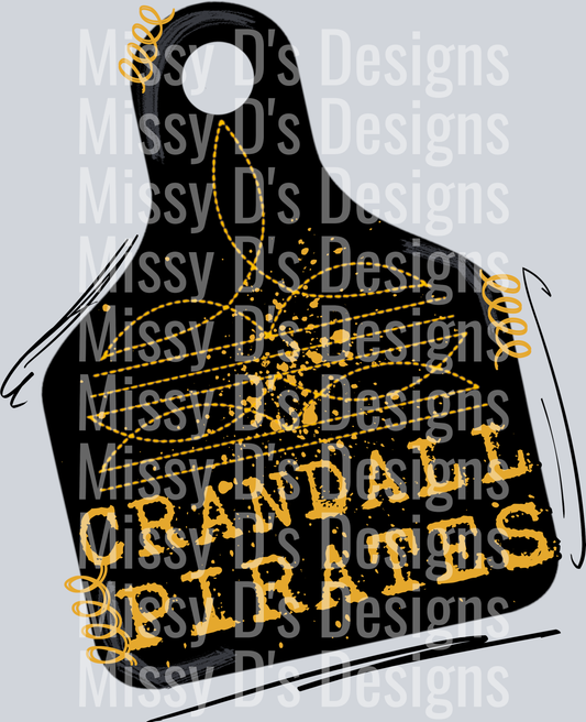 crandall pirates boot tag