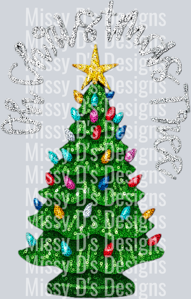 oh christmas tree sequins