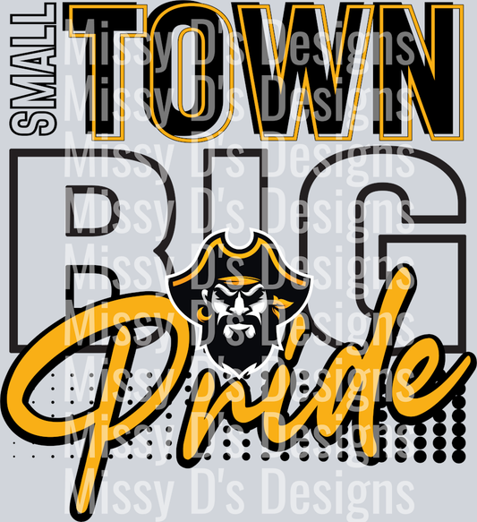 small town big pride pirate black