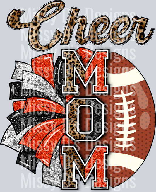 CheerFootballOrangeBlack