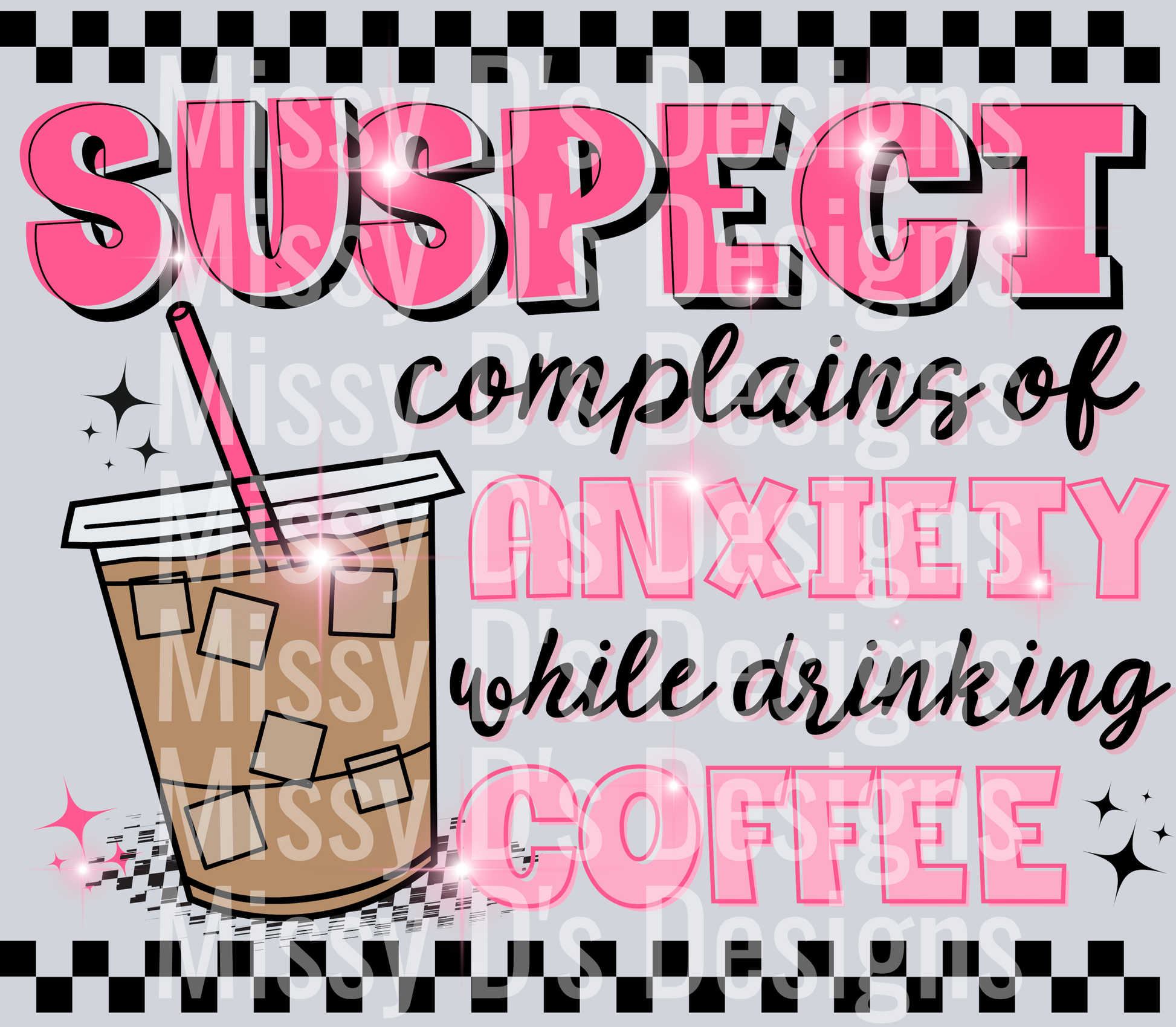Suspect complains of anxiety while drinking coffee