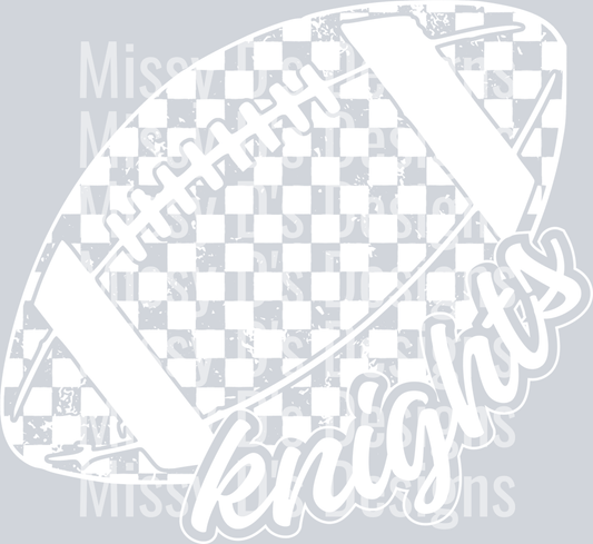 CheckeredFootballKnightsWhite