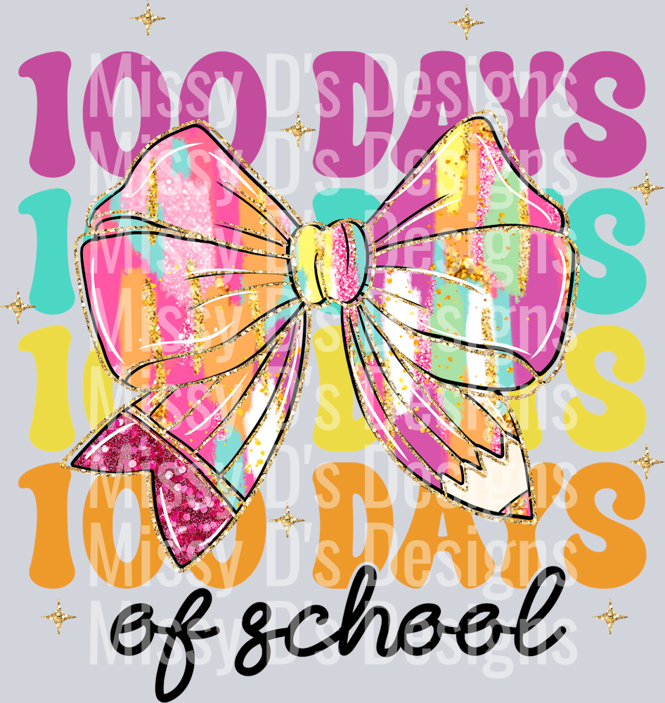 glitter 100 days of school