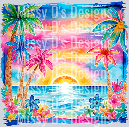 colorful sunset