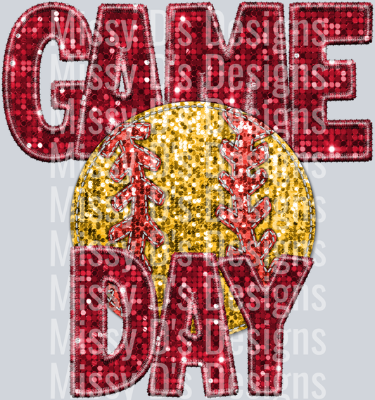 softball game day red