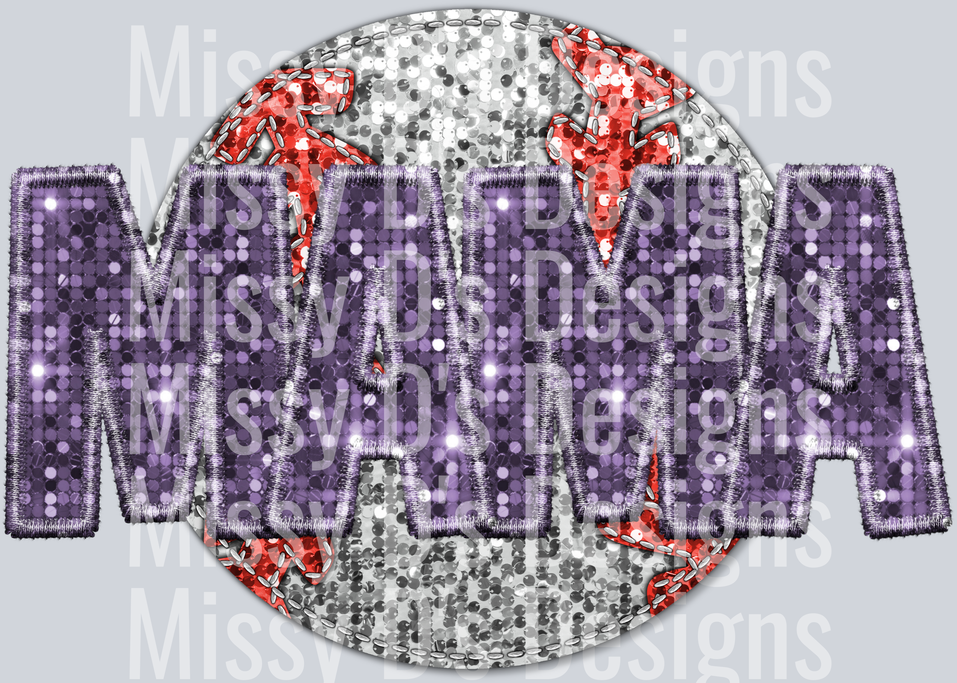 baseball mama purple