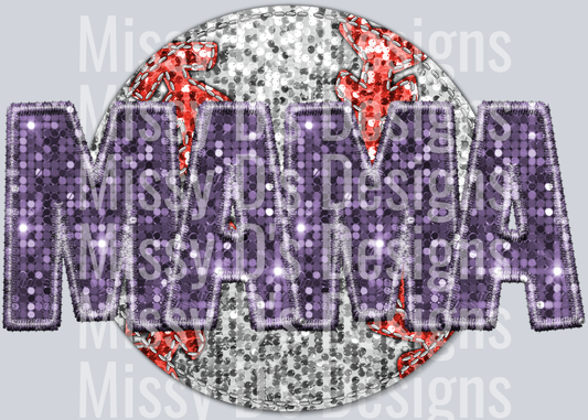 baseball mama purple