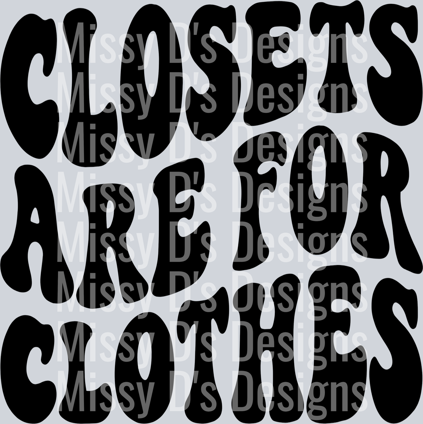 Closets Are For Clothes