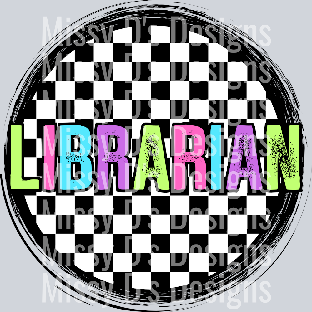 CheckeredCirclePinkLibrarian