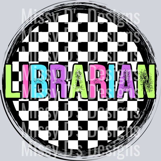 CheckeredCirclePinkLibrarian