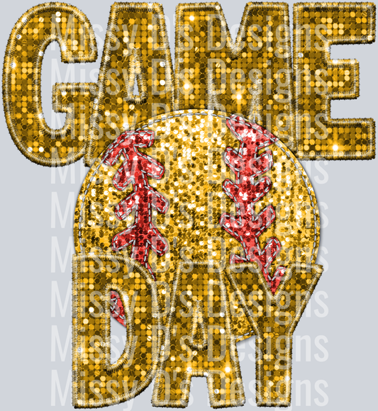 softball game day gold