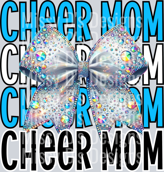 Cheer mom light blue