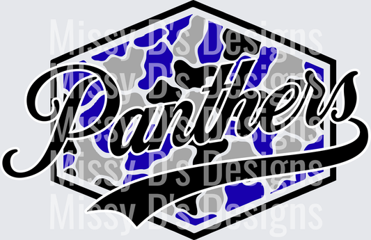 Camo Hexagon Quinlan Panthers