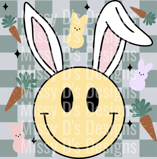 Checkered Easter Smiley