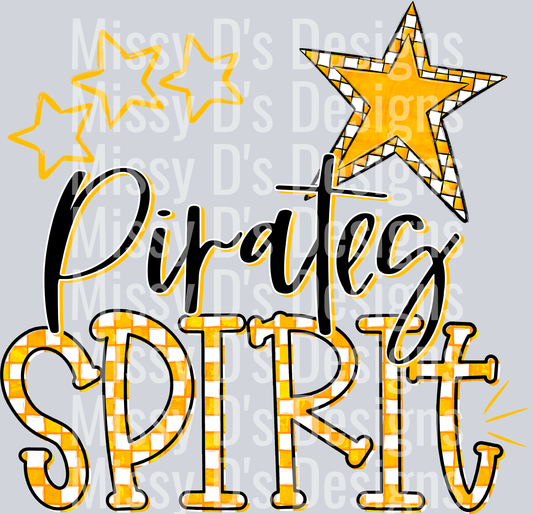 #1201 CHECKERED SPIRIT w stars pirate (1)