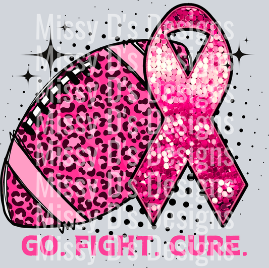 GoFightCurePinkLeopardFootballBCRibbon