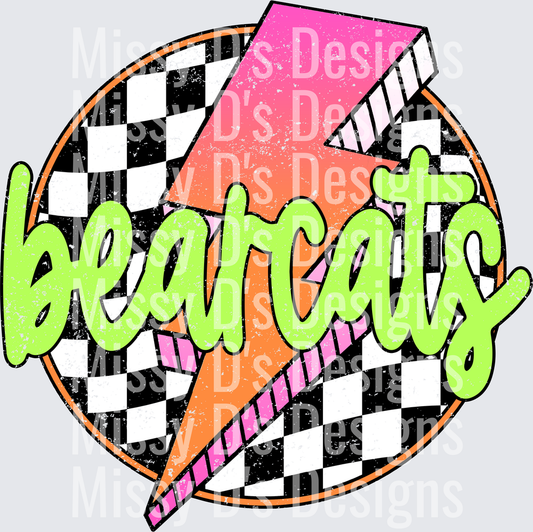Checkered Lightning Bearcats