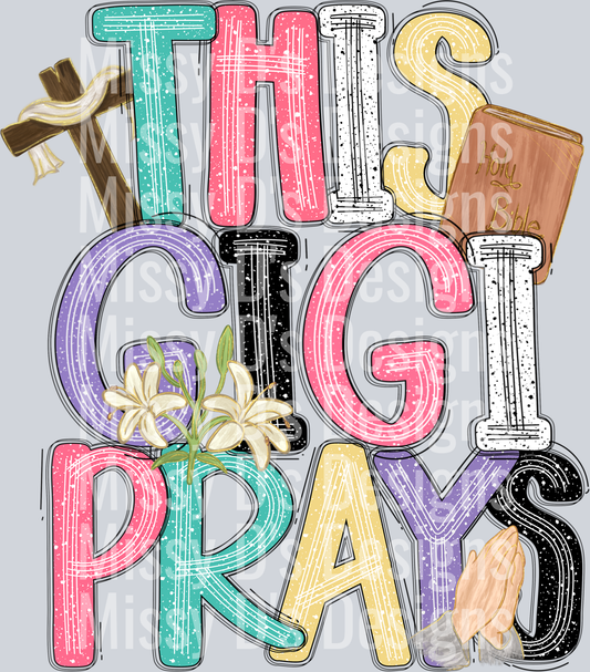 this gigi prays colorful