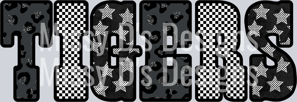 tigers Leopard Checkered Stars