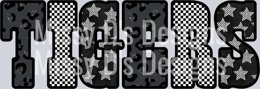 tigers Leopard Checkered Stars