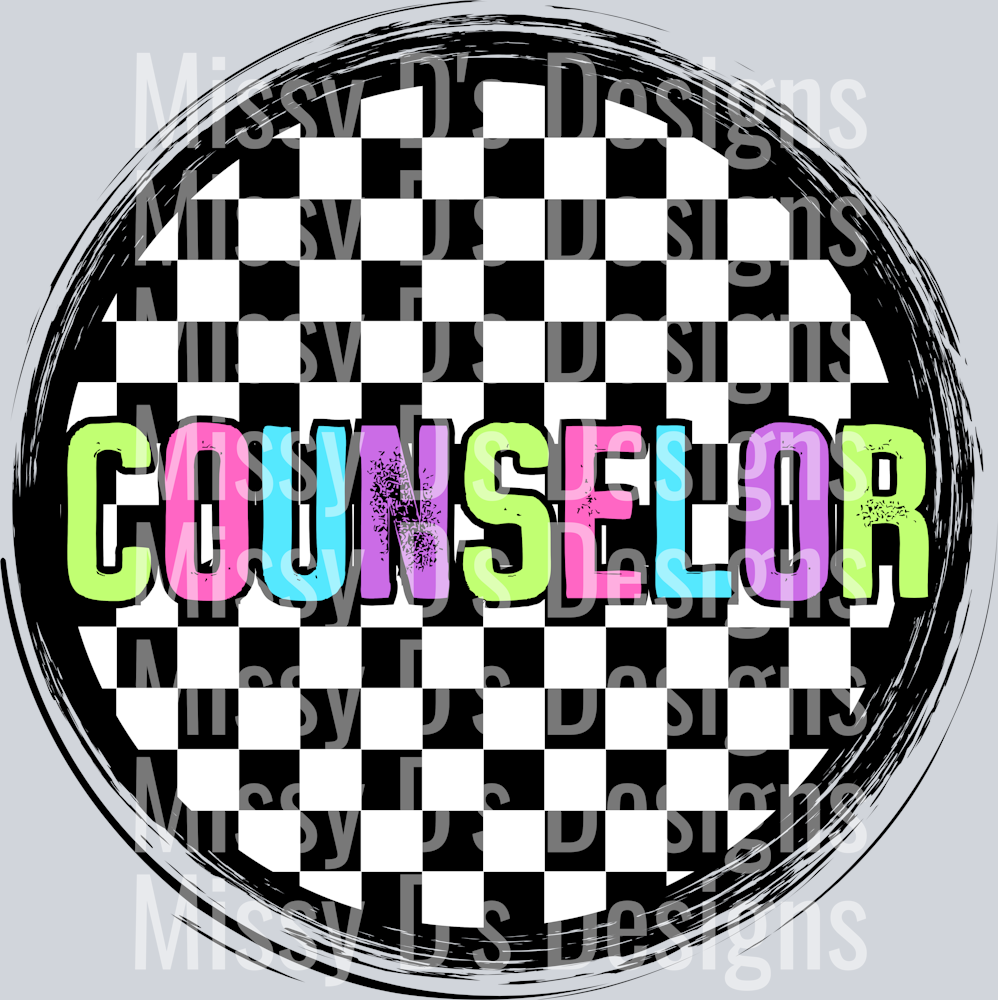 CheckeredCirclePinkCounselor