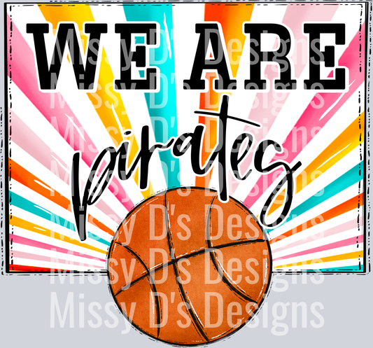 sunburst WE ARE pirates bball