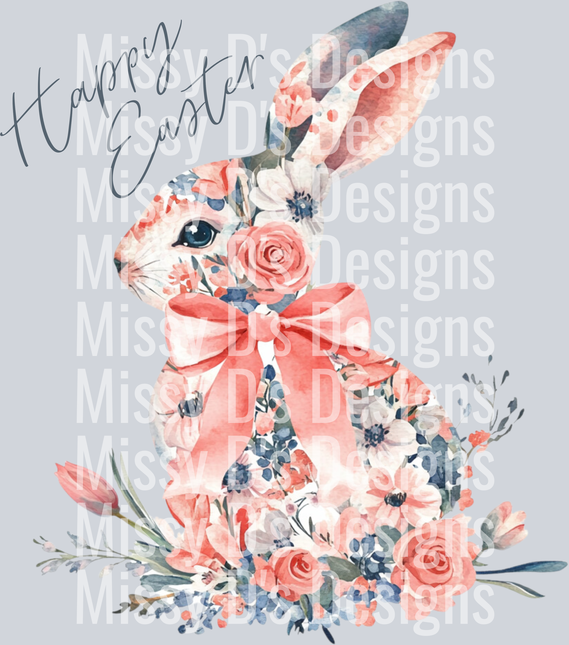 Floral bunny Easter