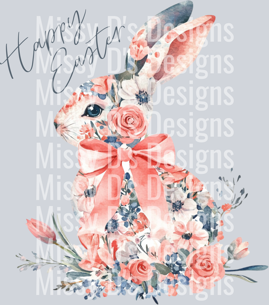 Floral bunny Easter