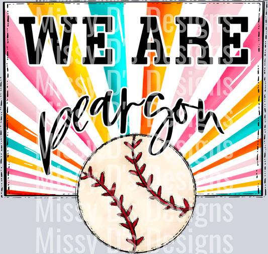 sunburst WE ARE pearson baseball