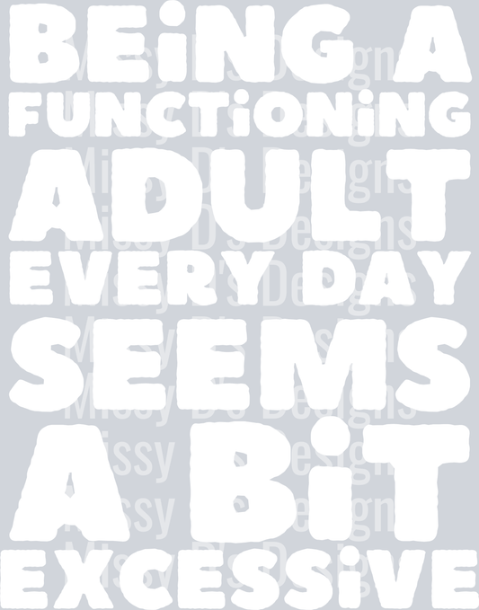 a functional adult white